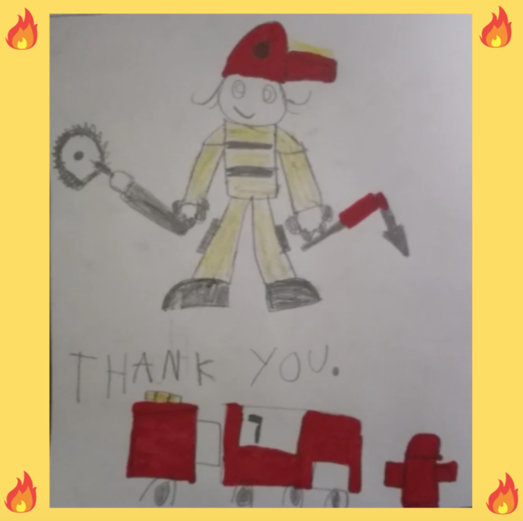 A HUGE thank you to Firefighter Angie (girl power!) <a href="/Toronto_Fire/">Toronto Fire Services 🇨🇦</a> for visiting our class to teach us about fire safety! Students were engaged and inspired! We put our newly learned letter writing skills to the test by co-creating this awesome letter for her. 👩🏻‍🚒🚒🔥