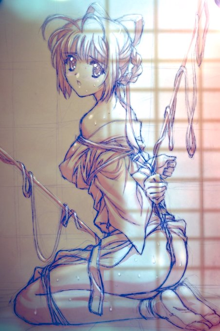 秘湯めぐりのちとせ。
購入特典テレカ用のラフレタッチ。
コミック版もあるらしいのですが誰が描いてるんだろ。 