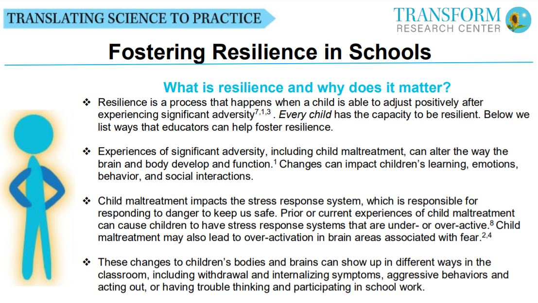 We're excited to share our latest fact sheet on #resilience in #schools!

Every child has the capacity for resilience. Learn more about how educators can help.

<a href="/MtHopeFamilyCtr/">Mt. Hope Family Center</a> #ChildAbusePreventionMonth <a href="/The_APSAC/">APSAC</a> 

tinyurl.com/xz67mtz4