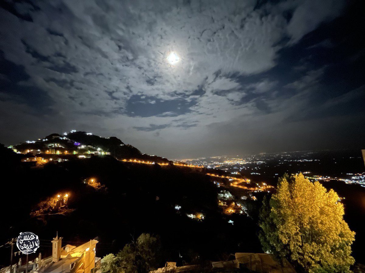صورة ليلية من جبال فيفاء