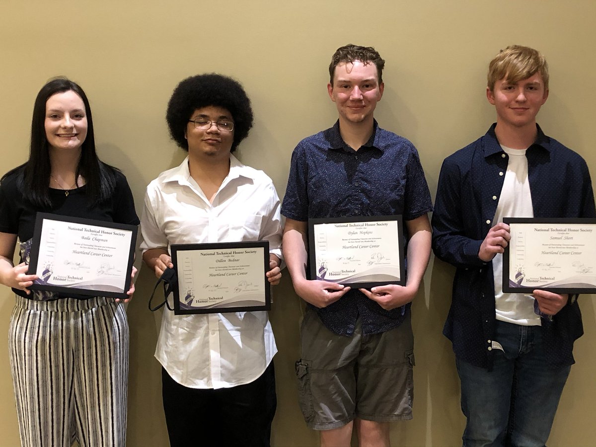 Congratulations to Baila, Dillon, Dylan and Samuel for their National Technical Honor Society induction! Very proud of you