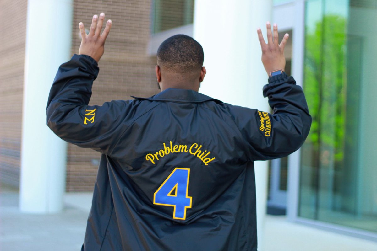 CameronWatson28's tweet photo. This is a public service announcement‼️‼️📢 It is with the upmost pride and sincerity that I present this testament upon history in the making

Allow me to reintroduce myself: 
My name is
Cameron “Problem Child” Watson

@SFA_APO 

#AlphaPhiOmega 💛💙
#NuSigma 
#QU4D https://t.co/jwYRPujeds