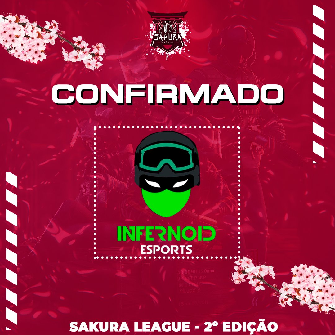 LeagueSakura's tweet photo. Os soldados da Infernoid edição já estão confirmados 

@JoaoScandura ! 

12 vagas restando em nosso campeonato !

GL &amp; #GOINFER https://t.co/N5dUD0avll