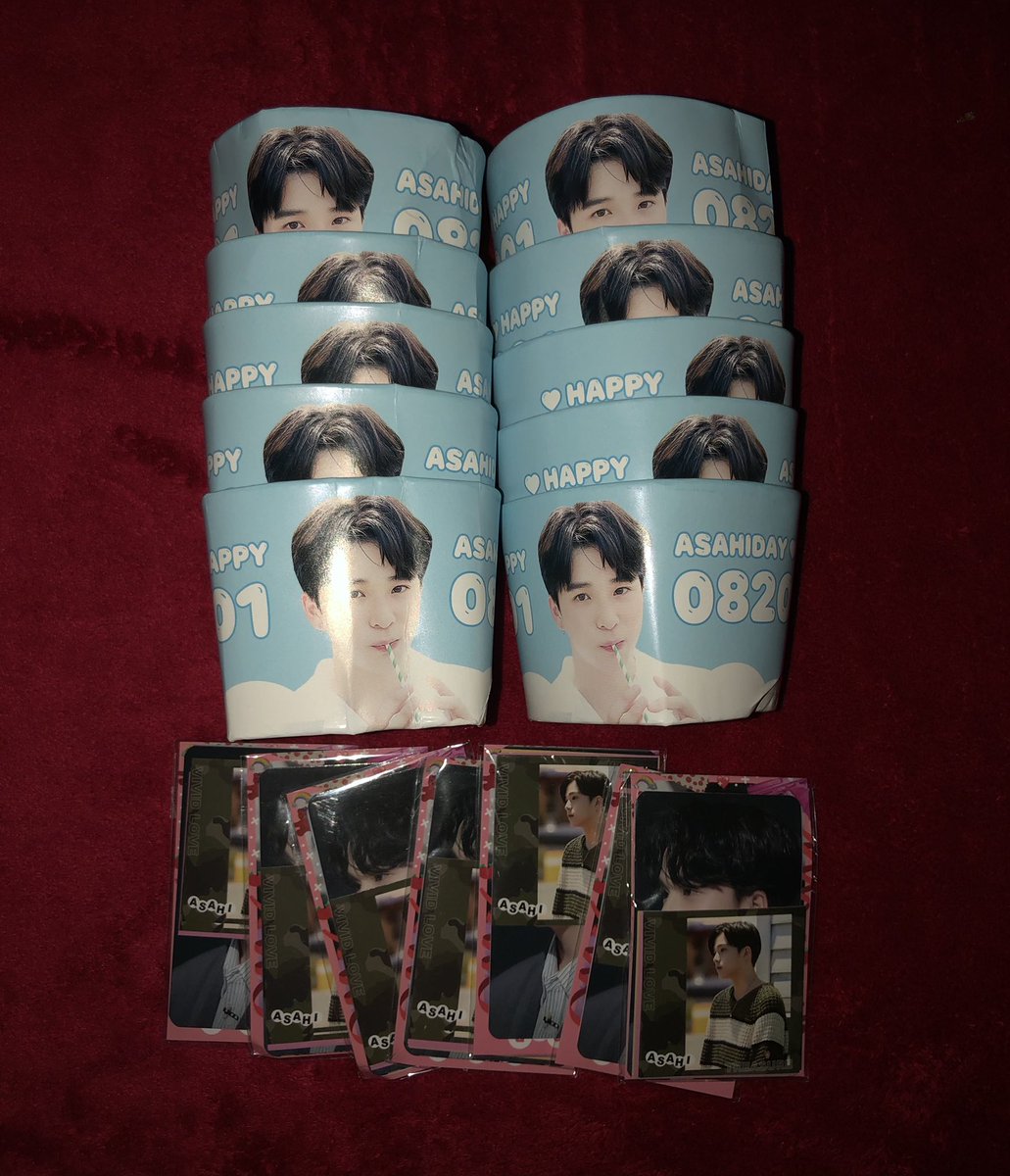 bellagos_'s tweet photo. @COZY_820 &amp; @0820fortissimo cup sleeves have arrived. Thank you! (Also the baby blue asahi cup sleeves came crushed b/c my kaddy was not careful with them). 🥴

#bellagos_arrivals https://t.co/kGUmgmlseM