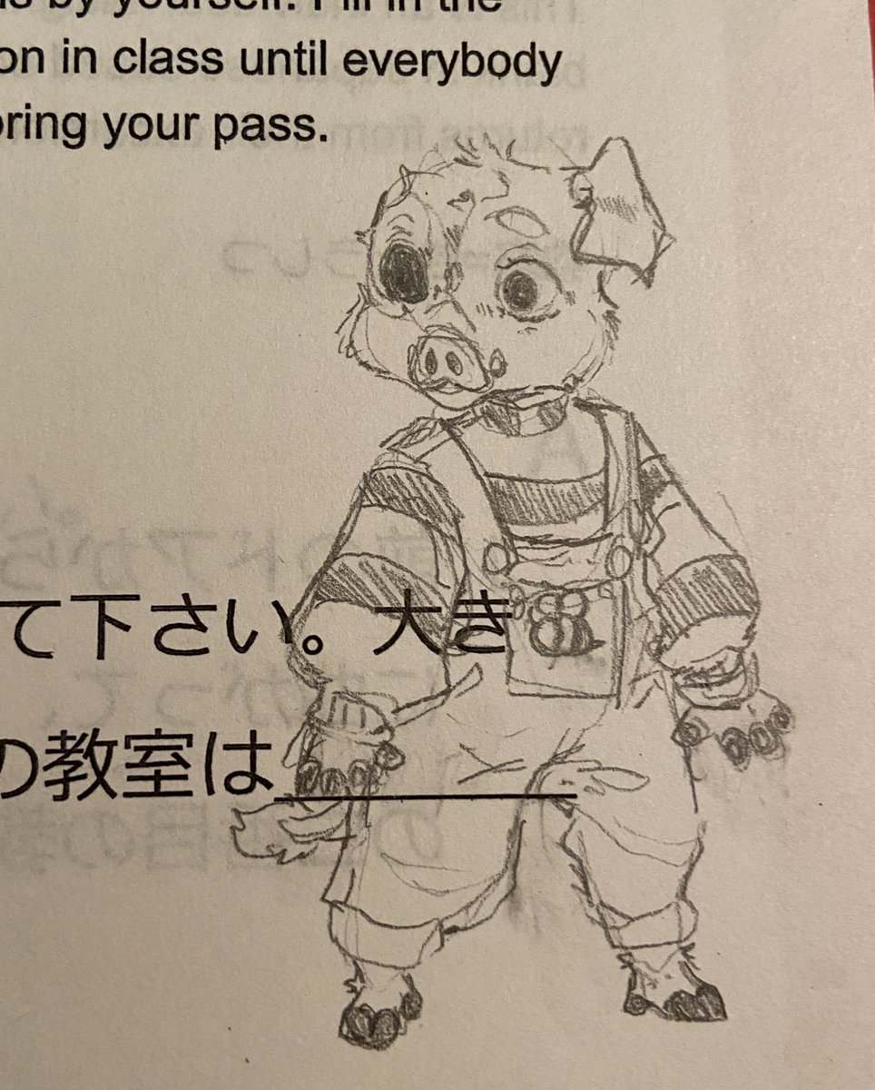here are some doodles while i wasnt paying attention in my japanese class