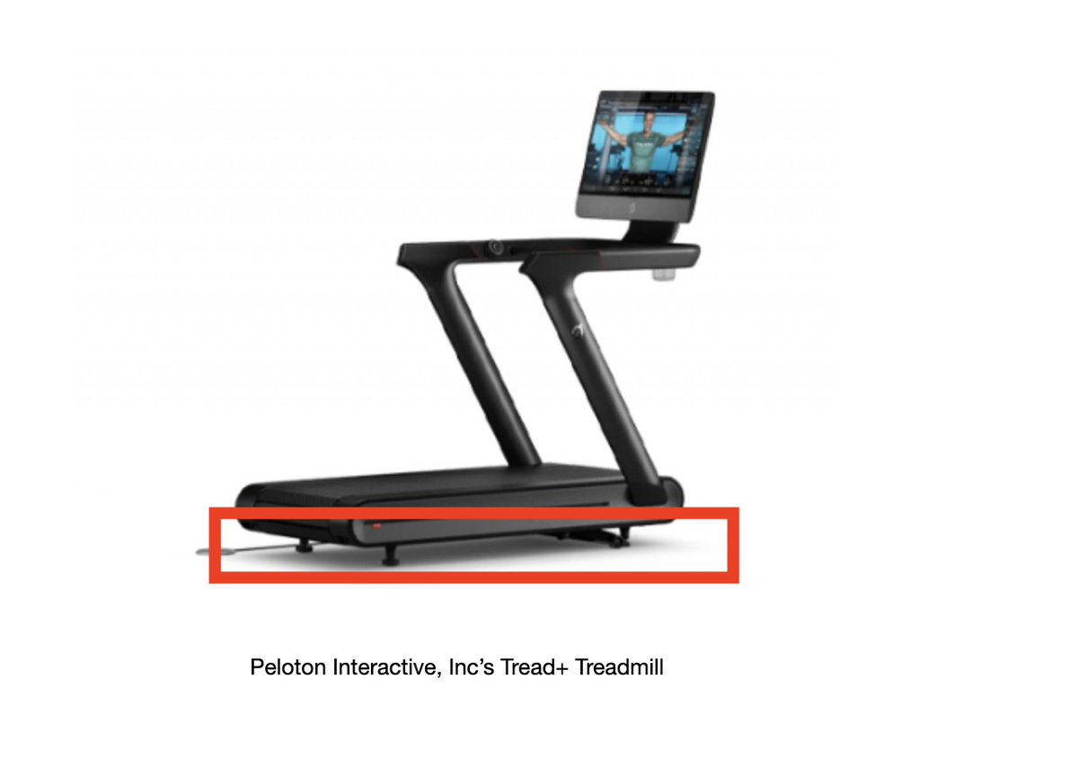 The Peloton treadmill is more dangerous than most because it sits higher off the ground and leaves room for small children to be pulled under.