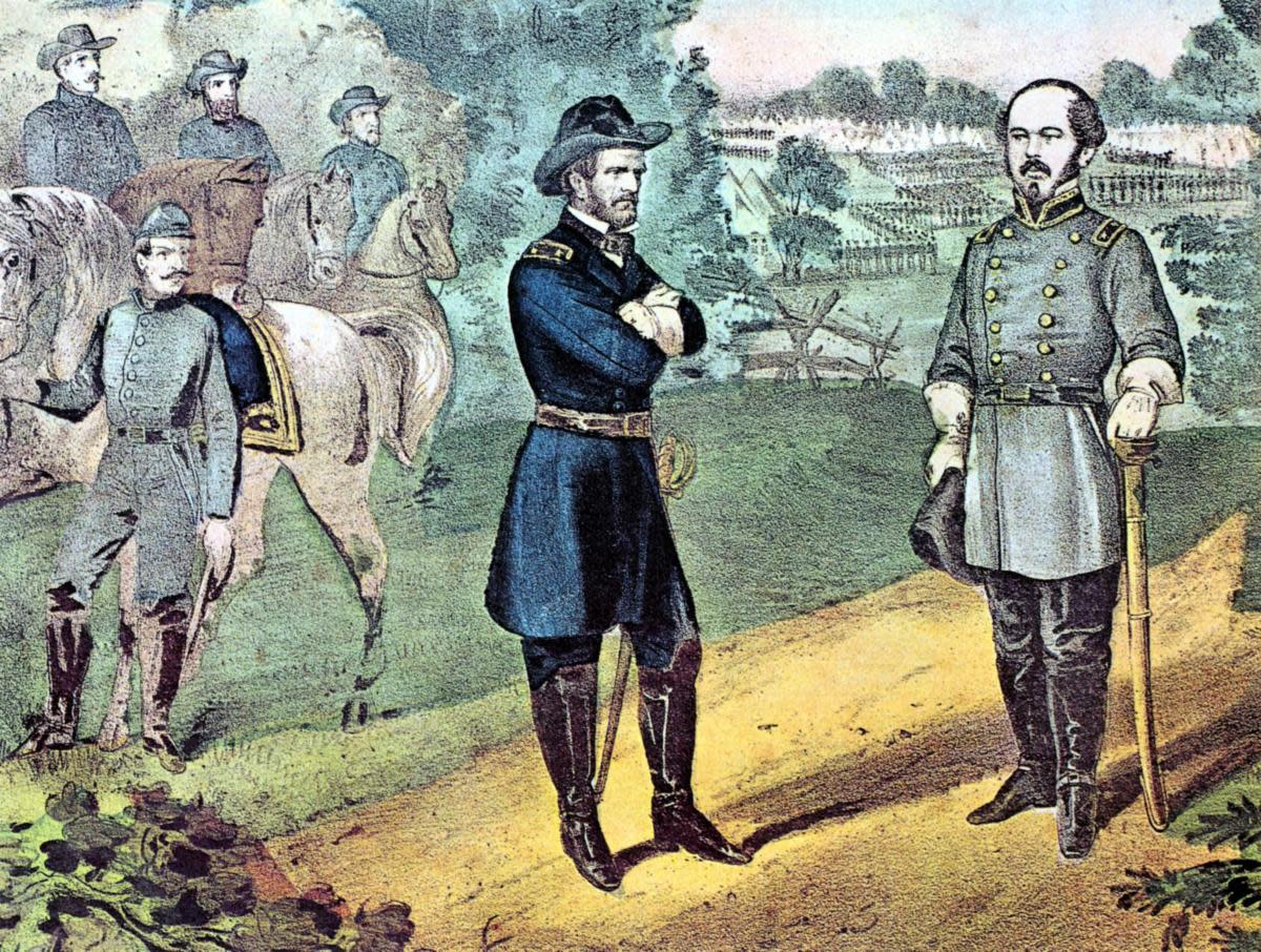 USAS_WW1's tweet image. #OTD #CivilWar Shooter staged trend: April 26, 1865: Abraham Lincoln's assassin John Wilkes Booth is cornered, shot and killed by the US Army. Also Gen. Joe Johnson surrenders the last Confederate Army, his 30,000-man Army of Tennessee in Durham, #NC.🍾🎉🥳https://t.co/qUMqUJGiWg