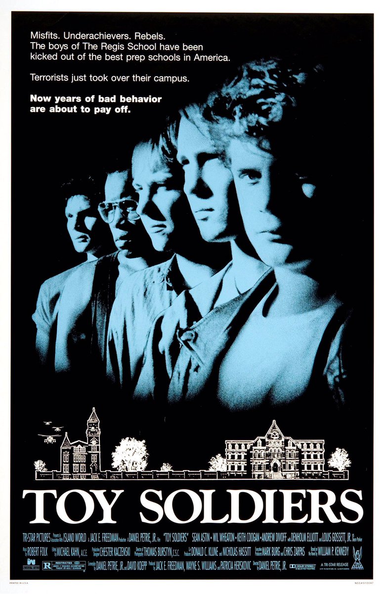 FilmNewsNos's tweet photo. 🎬MOVIE HISTORY: 30 years ago today, April 26, 1991, the movie ‘Toy Soldiers’ opened in theaters!
#SeanAstin #WiWheaton (@wilw ) #LouisGossettJr #KeithCoogan #GeorgePerez #TERussell #ShawnPhelan #KnowlJohnson #DenholmElliott #JerryOrbach #AndrewDivoff #RLeeErmey https://t.co/sJ5hmV4aQr