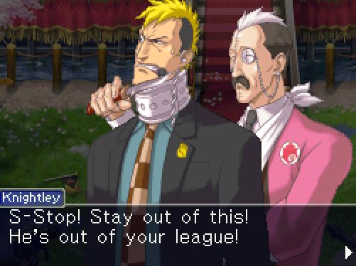 hey rude, im sure edgeworth fits at least some of his standards