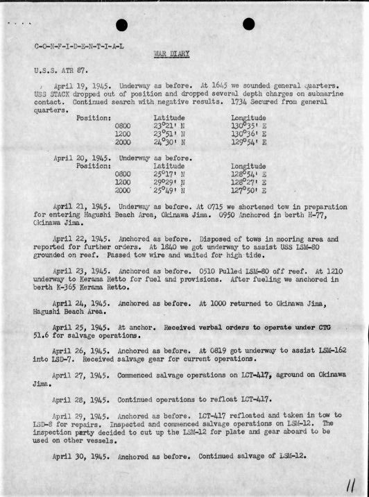 There is a real issue with the idea of a permanently sunk YOGL or pontoon lighter. They are either a simple metal box or boxes.  Welding a patch is easy.The repair tug USS ATR-87 War Diary 10-31-44 to 4-30-45 shows how an LCT was salvaged & an LSM scraped for sheet steel118/