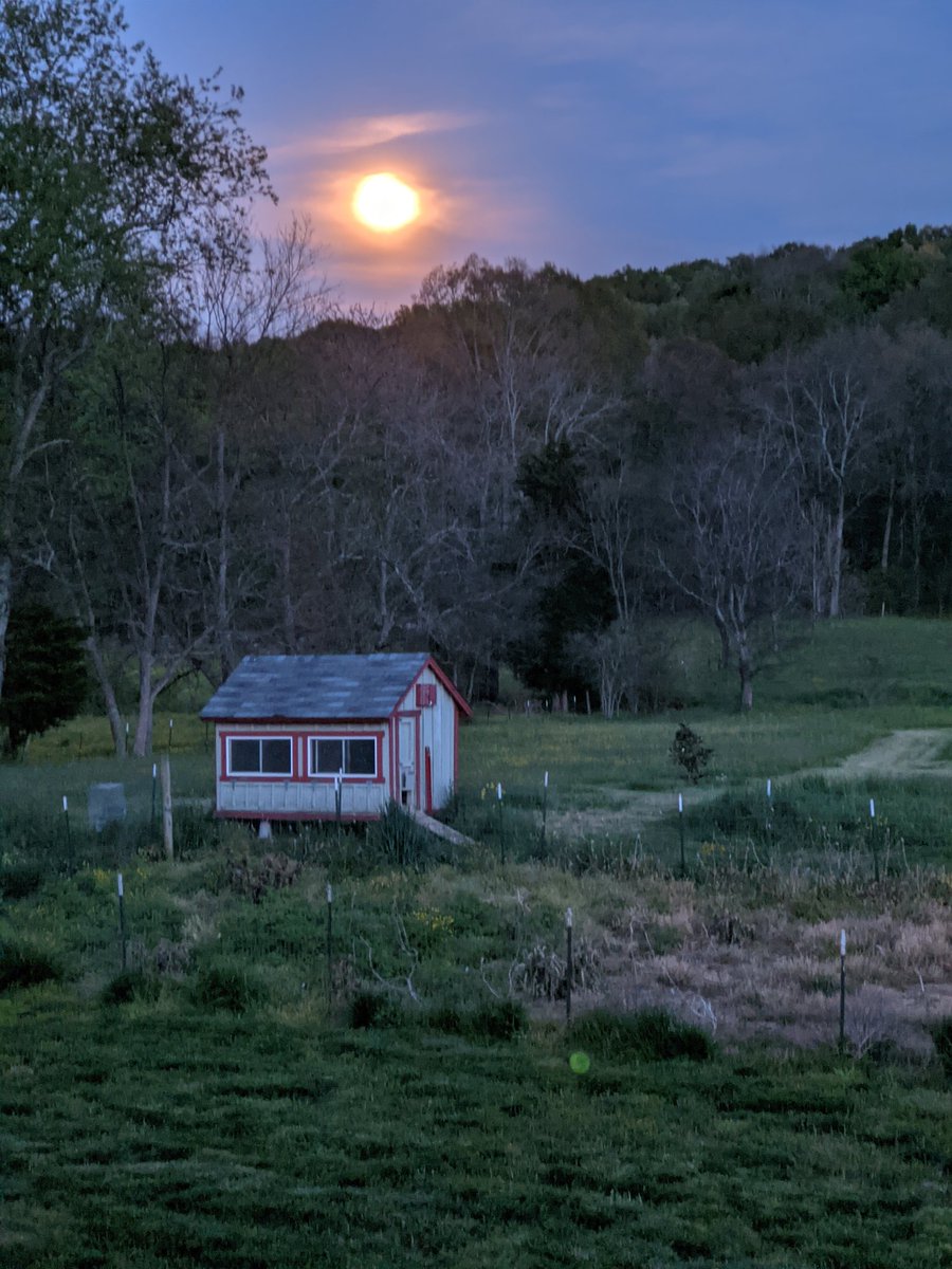 Moonrise over Seymour, TN.