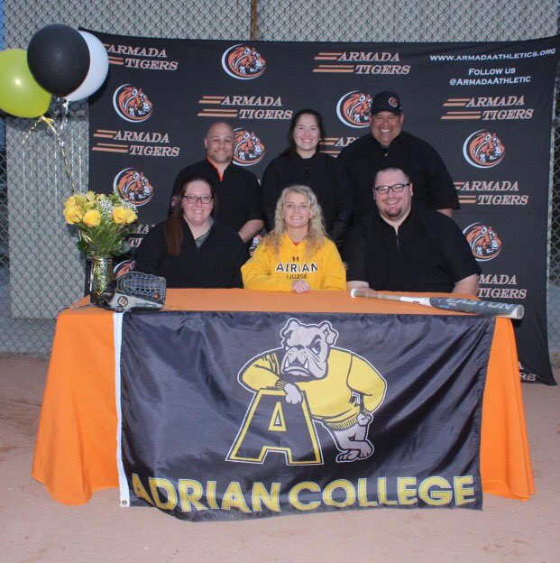 Special Day For Armada Softball As Our Own <a href="/genna_marasco/">Genna Marasco</a> Signs Her National Letter Of Intent To Play At <a href="/AC_softball/">Adrian College NCAA Softball</a> We Are So Proud Of You G!!