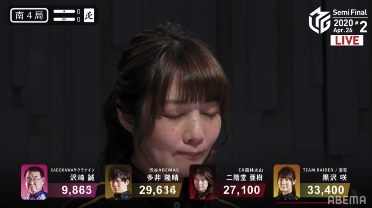 昨夜のダイジェスト

トップをかけた裏ドラめくりと
ちょっと様子が違う白
静かに咀嚼する黒沢さん 