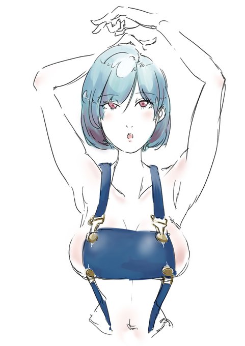 61日目 #オリジナル #イラスト #ラフ #女の子 #おっぱい #サロペット https://t.co/grHKjhQ6yT 