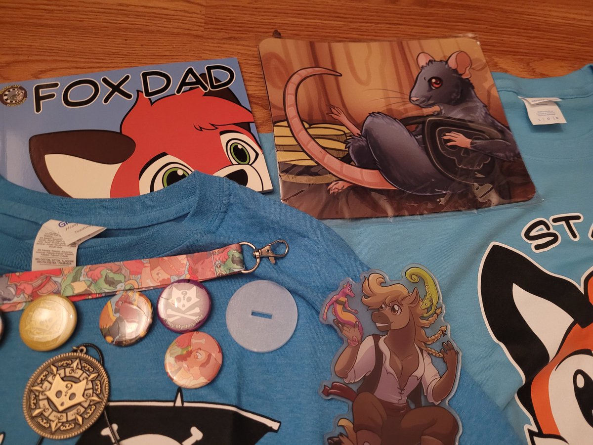 skeevley's tweet photo. Opening my @furrymysterybox 's Fox Dad Bundle, Lost in Time, and Pirates! Part 1! Get your furry swag on at https://t.co/axrrDQWu12 #Furry #furryart #furrymerch #swag #foxdad #pirates #lostintime #pureawesome #furrymysterybox https://t.co/MBaZqzhgUd
