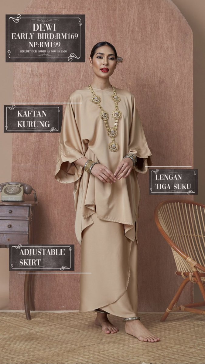 Lily Petuna’s Lily Klasika Raya collection is giving me 1950s black and white films vibes