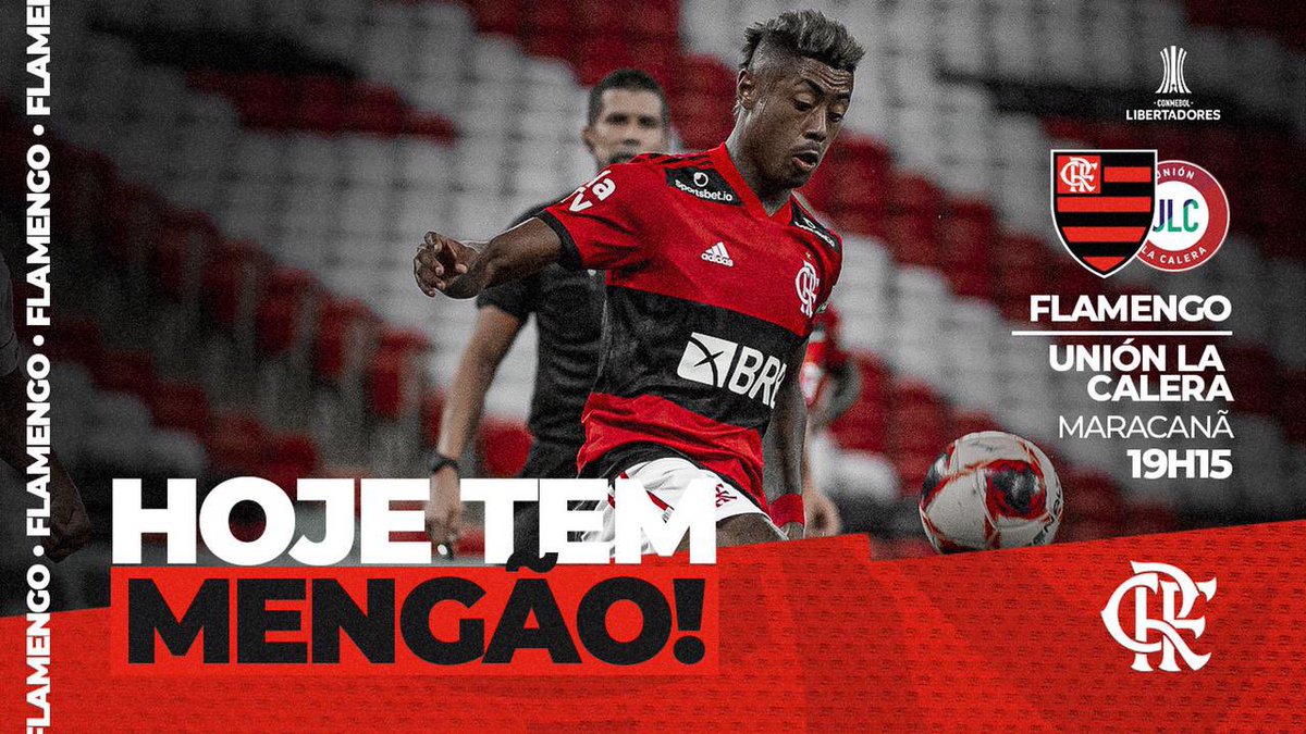 Clube de Regatas do Flamengo - É amanhã, Nação! O Mengão enfrenta o Unión  La Calera, às 21h30, no Chile, pela fase de grupos da Libertadores.  Acompanhe a transmissão em áudio da