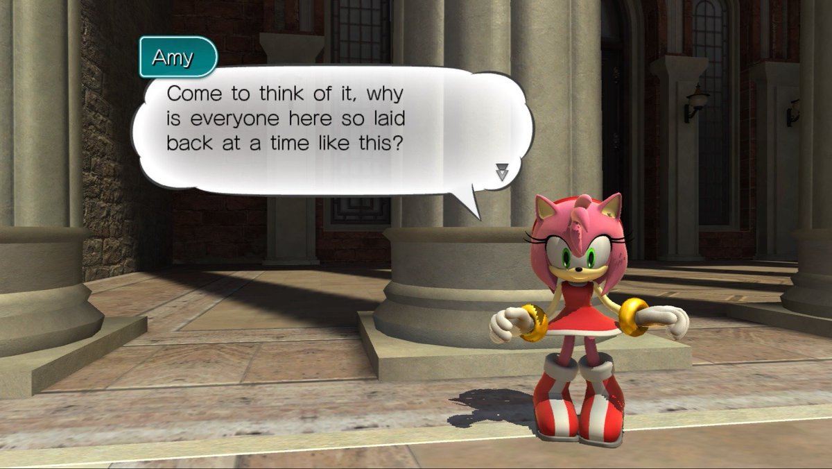 Also in Unleashed does Amy show to have more faith in Sonic than anyone in ...