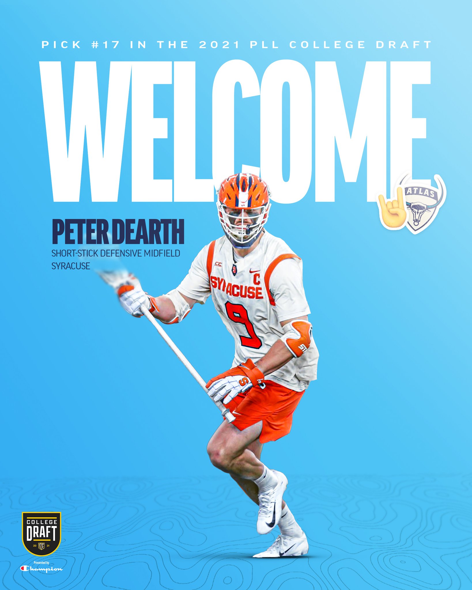 Atlas Lacrosse Club on Twitter "With the 17 Pick, we want to