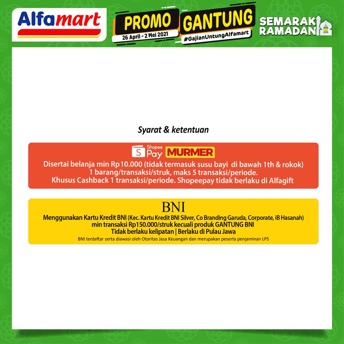 alfamart's tweet photo. Tak ketinggalan, produk kebutuhan si buah hati juga ada nih di #PromoGantungAlfamart Semarak Ramadhan.

Buat Bunda yang mau belanja, tentunya kesempatan ini lebih hemat.

Periode s.d 2 Mei 2021
#TheNewAlfagift https://t.co/yyt7ktU32q