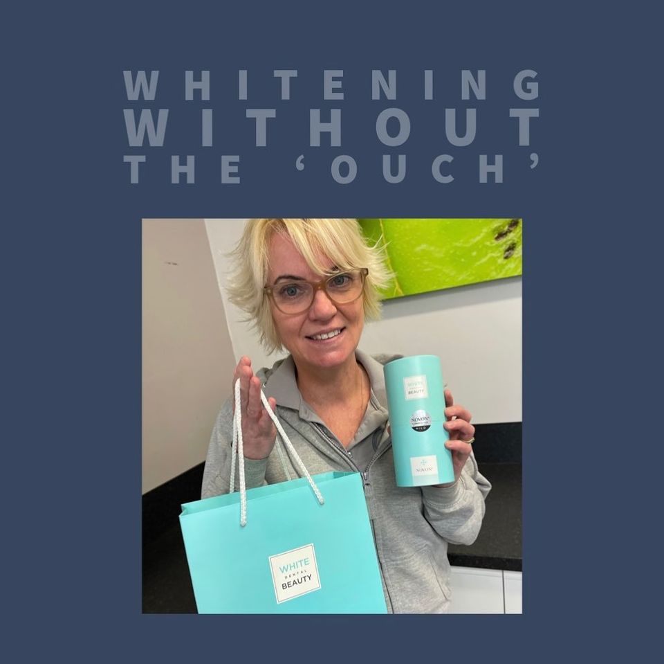 Want whitening but worried that it may leave your teeth sensitive?

Our new White Beauty range comes with added ‘Novamin’ creating a unique formula that whitens without the ‘ouch.’

The NOVAMIN technology is so effective, it’s been included in several desensitising toothpastes.