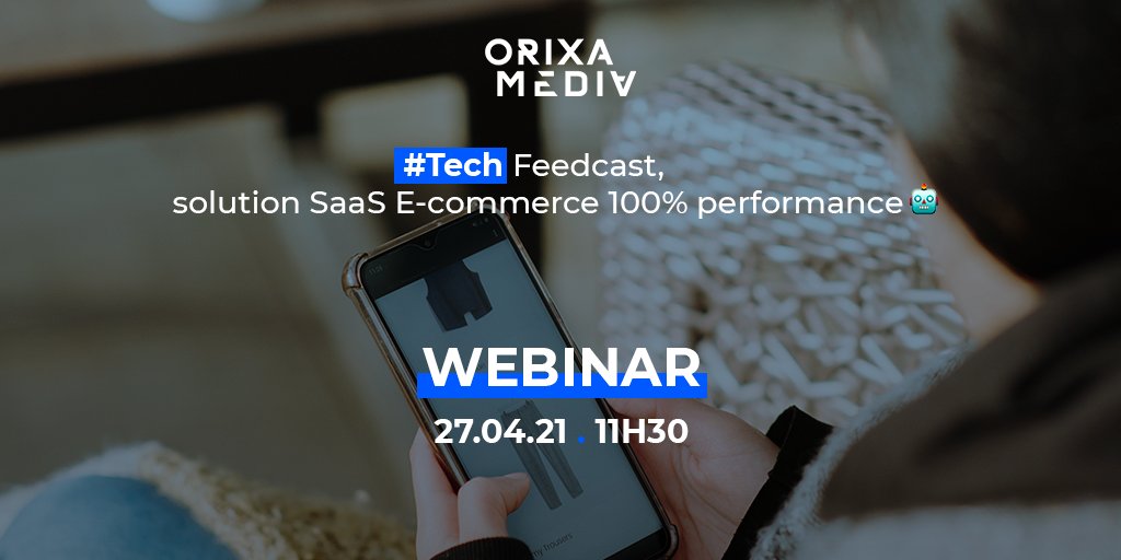 WEBINAR #Tech | Faire exploser les ventes des e-commerçants grâce à l’automatisation ? 😳

Aujourd'hui à 11h30, retrouvez notre Expert #ecommerce pour un point complet en #live sur Feedcast. Pour s'inscrire, c'est par ici 👉🏻 bit.ly/3bECqE1

#webinar #TeamOrixaMedia