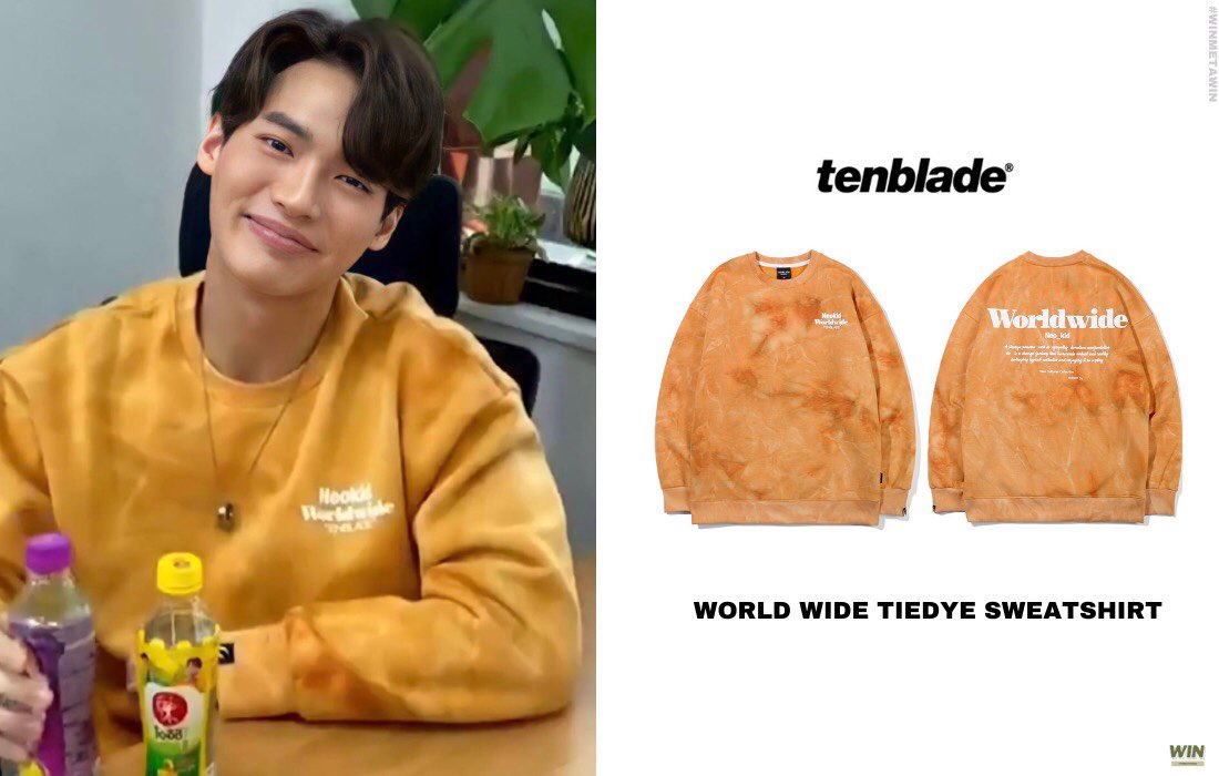 mtwformatching's tweet image. Want to meet 🥰
model : Win Metawin🐰

👕 Worldwide Tie-dye sweatshirt-mustard
💵  7,9000 KRW (~ 2,230THB)

📍 m.tenblade.com/product/detail…

📸 lG @winmetawin

 #tenblade #winmetawin #WinFormatching