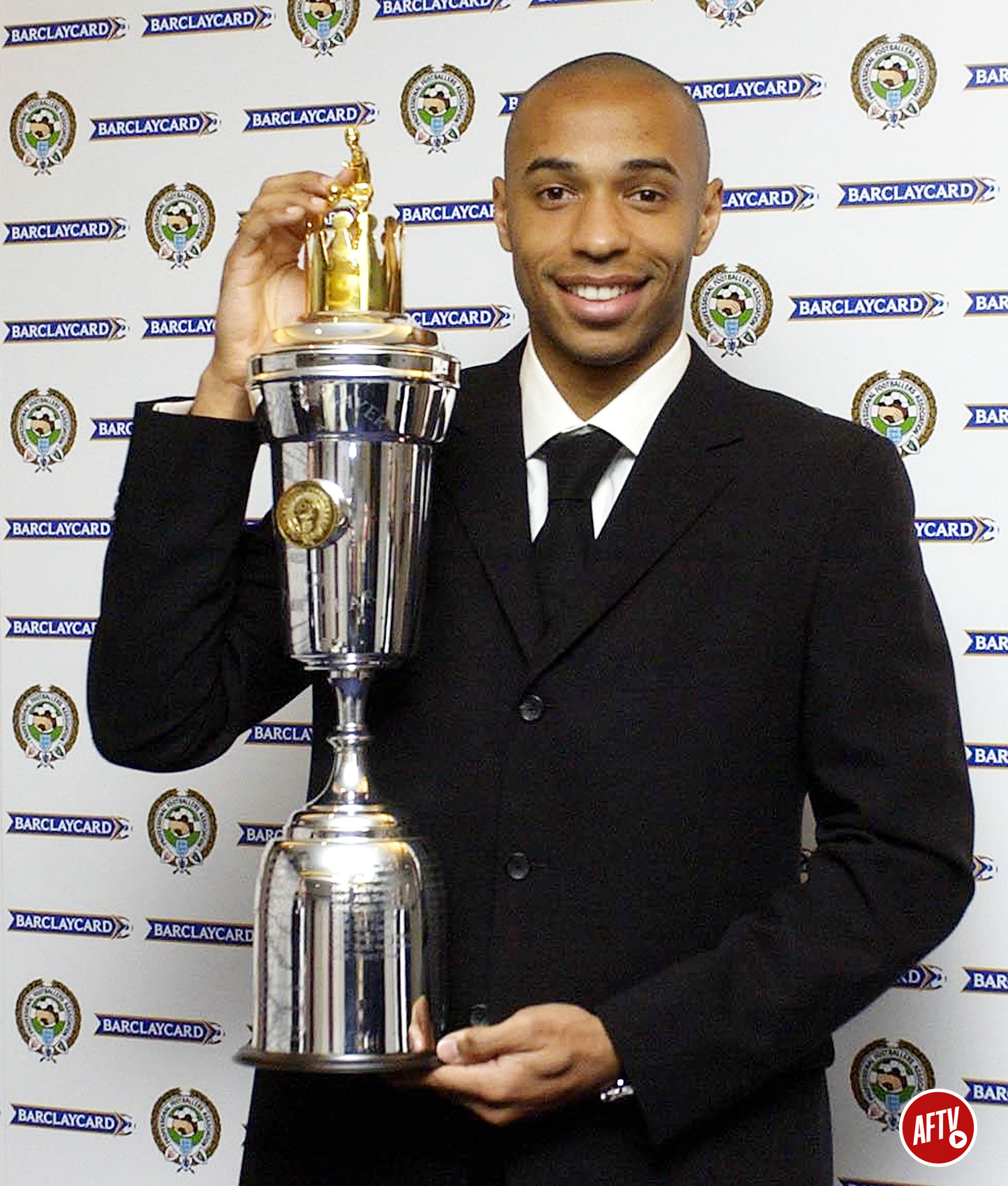 Footballer Thierry Henry attends a photocall to announce his