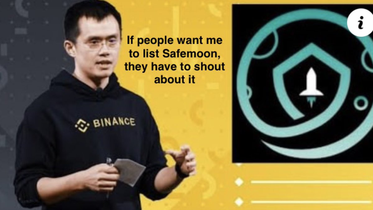 #Retweet Friends and Safemooners! This is what <a href="/binance/">Binance</a> <a href="/cz_binance/">CZ 🔶 BNB</a> meant during his AMA. So what are we waiting for? Start shouting! 🚀🚀🚀😎👊👍 #safemoon <a href="/safemoon/">SafeMoon</a>
