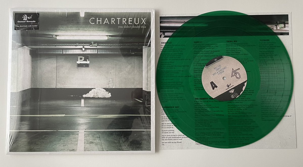 Today’s Arrival! Chartreux - You Didn‘t Doubt This ( Green Vinyl Limited to 400 copies) #chartreuxpunx #chartreux #newrecord #limitedvinyl #greenvinyl
