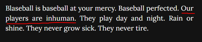 Hey <a href="/blaseball/">BLASEBALL COMMISSIONER ALTERNATE</a> I have a problem