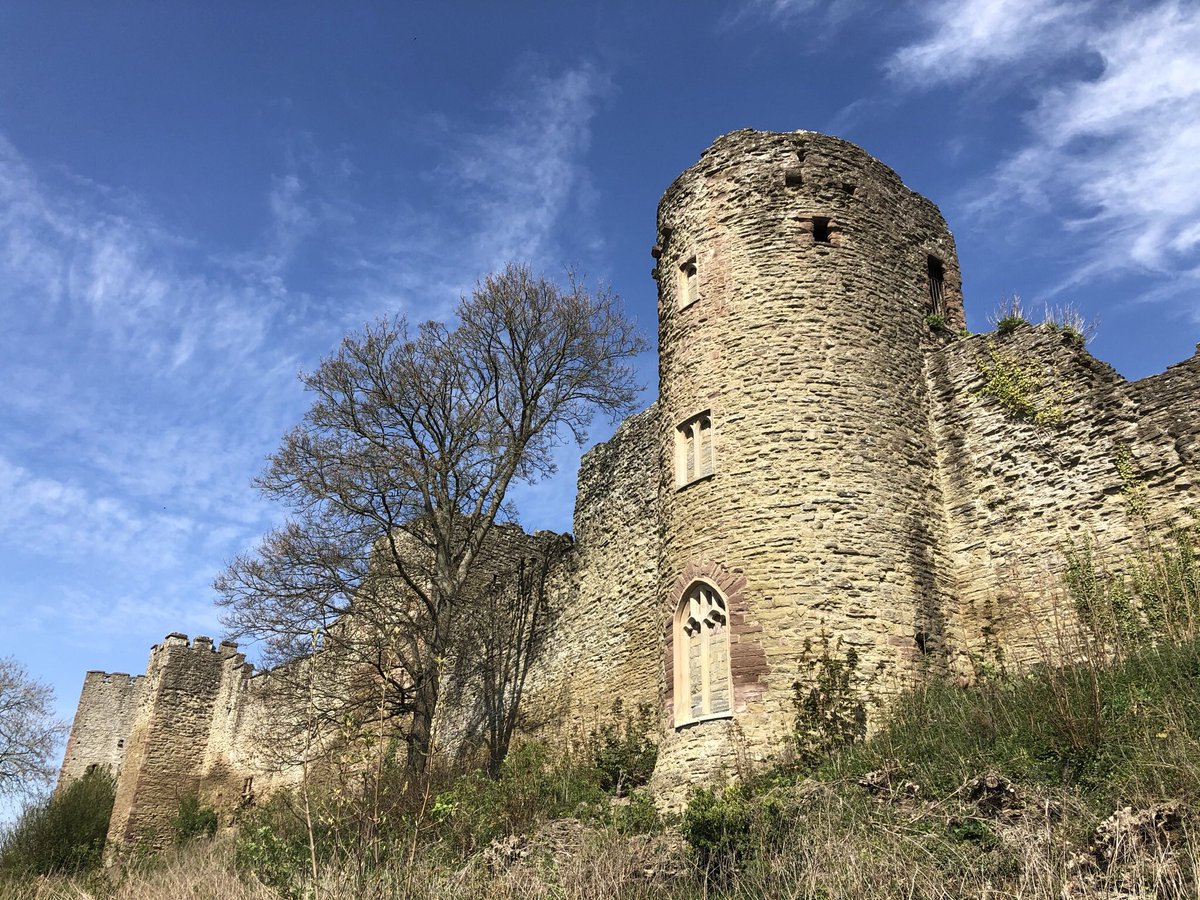 The romantic ruins of Ludlow Castle in Shropshire for #AprilTowers