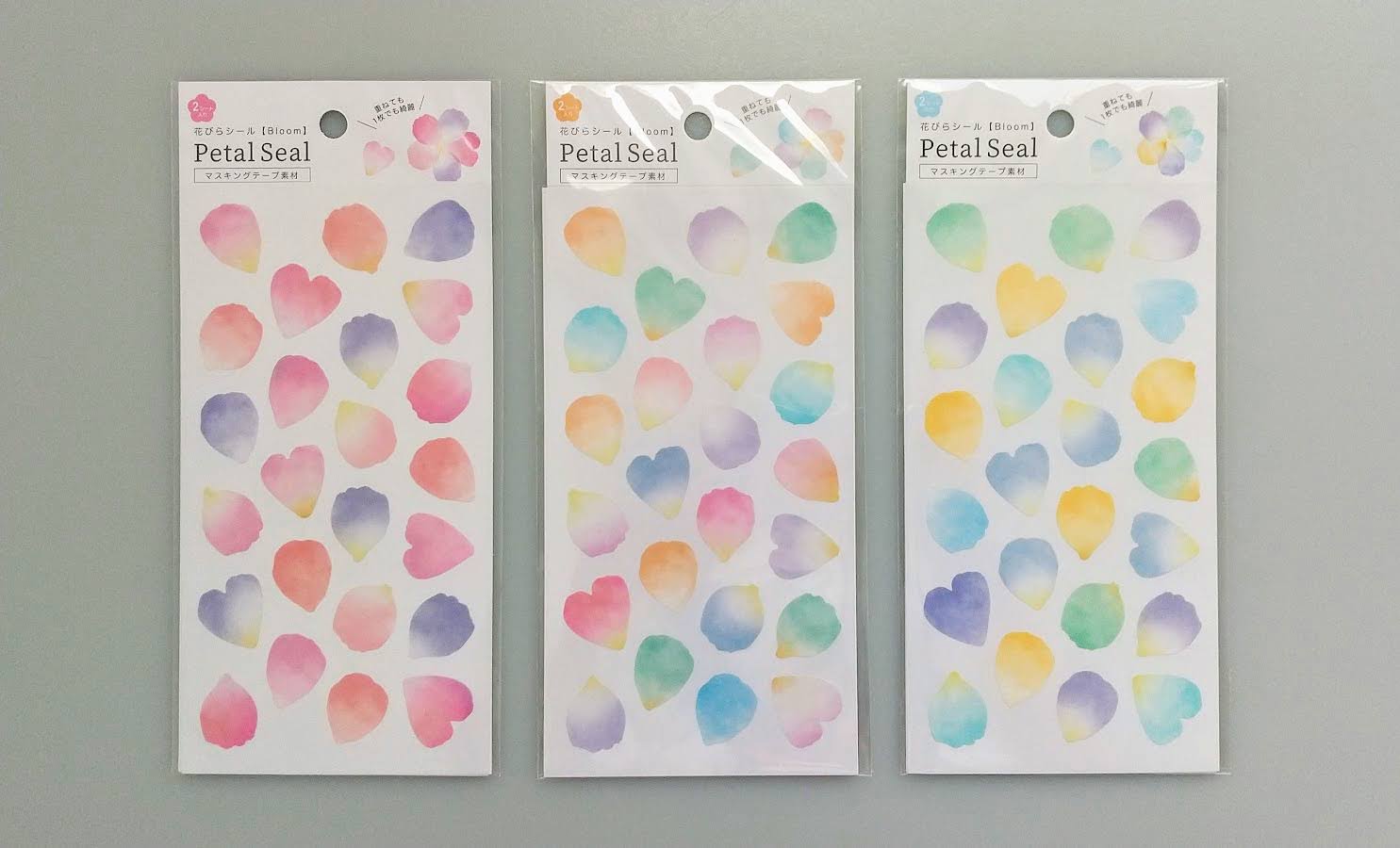 Cando キャンドゥ 1枚ずつ貼るも良し 重ねて貼るも良し カラフルな花びらのシールで手帳やお手紙をデコろう 花びらシール ｂｌｏｏｍ ２枚入 品番 キャンドゥ 100均