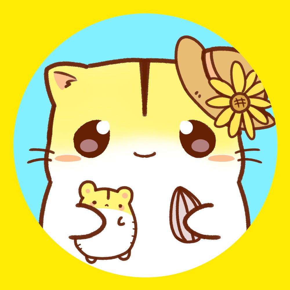 鈴下たと ハムスターのアイコン フリー素材 イラスト うたたねの家 T Co Vufxsw38