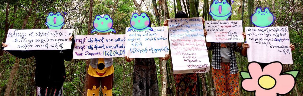 Hopone Youths staged welcome NUG and support KIA , KNU  in Hopone township, Shan .
#WhatsHappeningInMyanmar #Apr27Coup