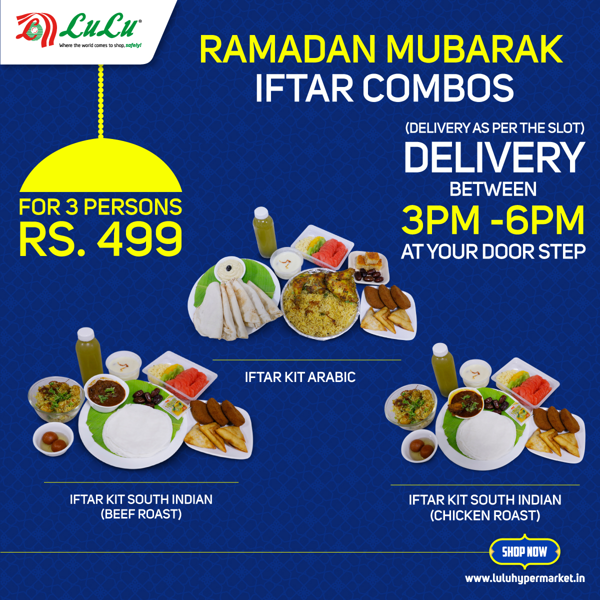 LuLuGroup_India's tweet image. Deliciousness delivering to your Home!!!

#LuluHypermarket
#onlineshopping
#iftarbox