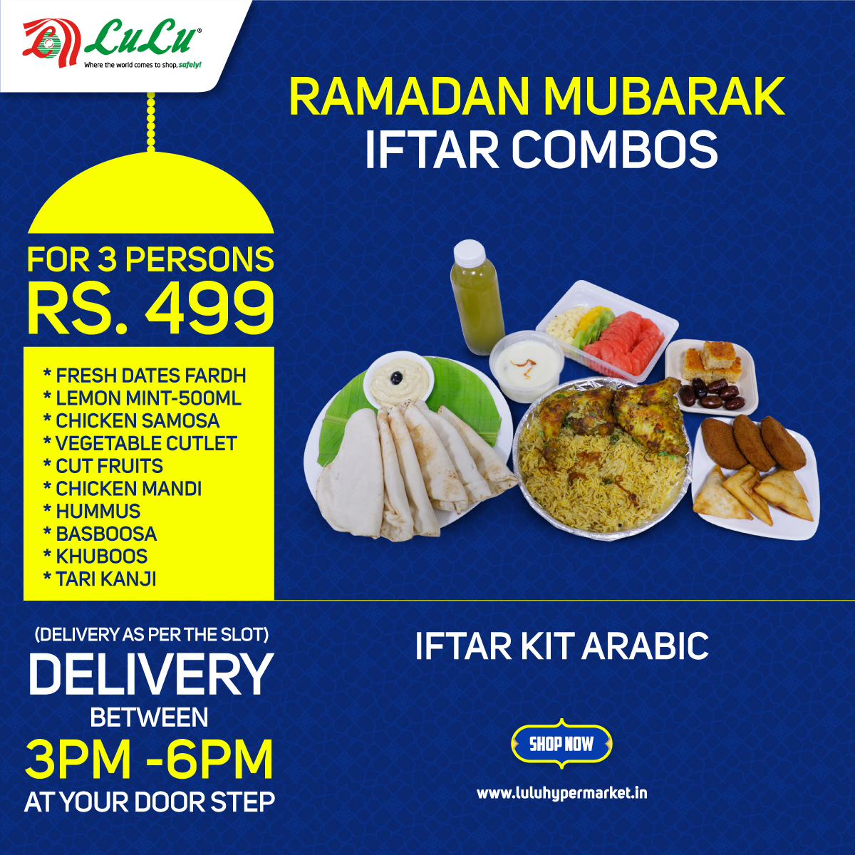LuLuGroup_India's tweet image. Deliciousness delivering to your Home!!!

#LuluHypermarket
#onlineshopping
#iftarbox