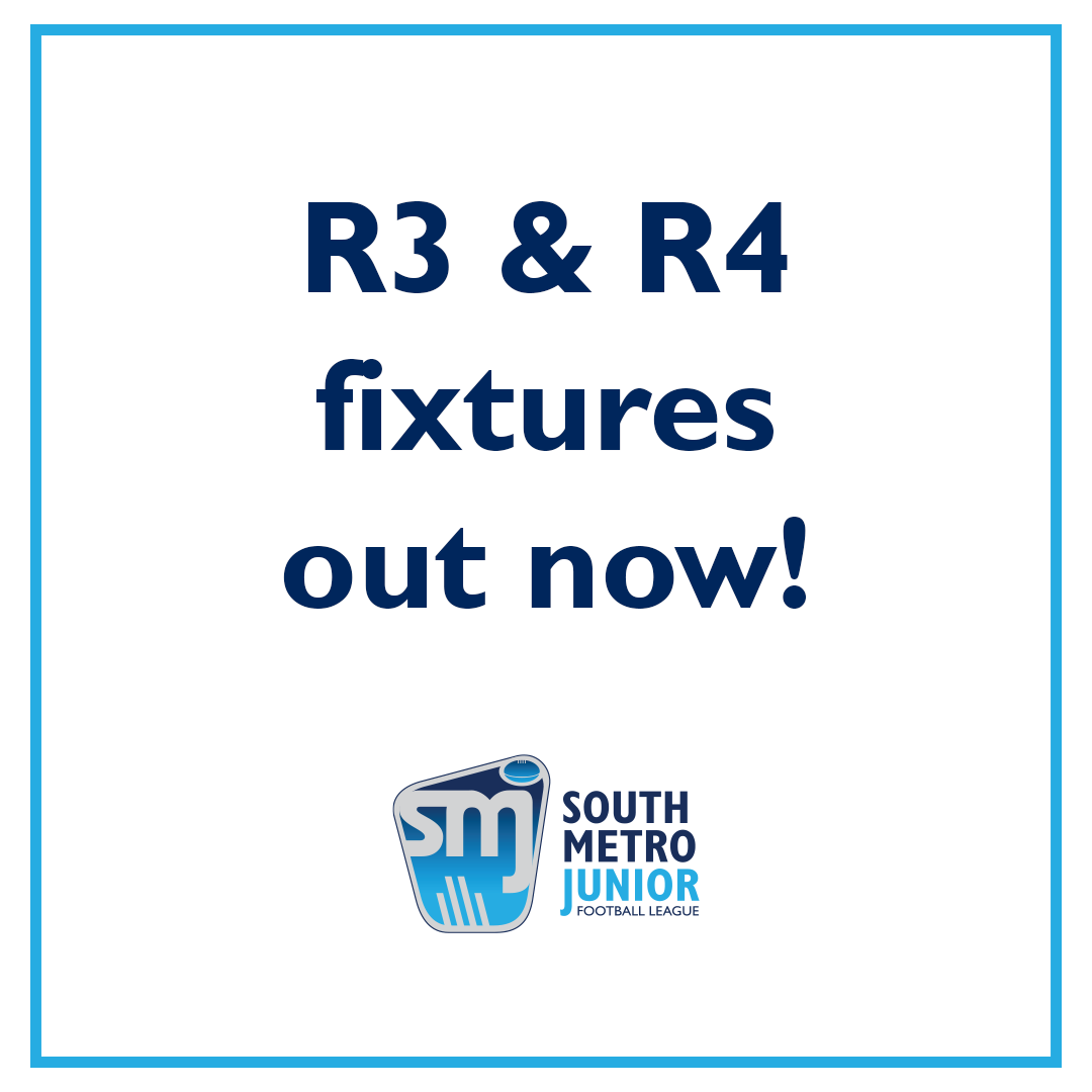SMJFL's tweet photo. Round 3 and Round 4 fixtures out now 🔥 https://t.co/QsOJy8f40x