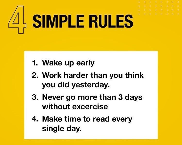 James2Oneill's tweet image. Four simple rules you can apply right now to improve your life!