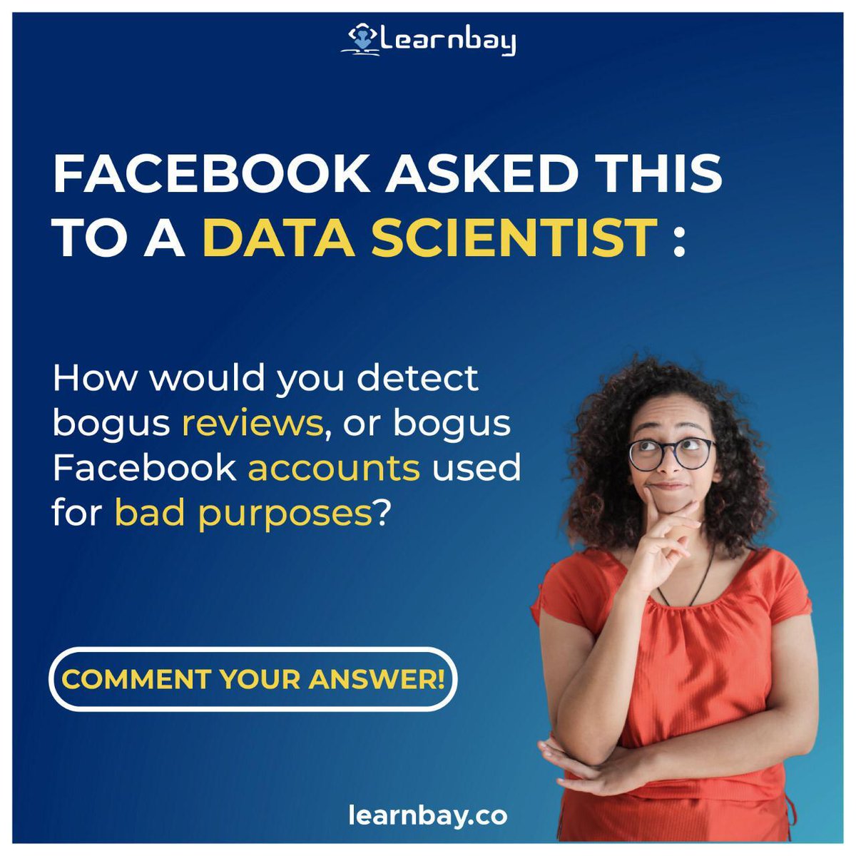 Learnbay's tweet image. Facebook Asked this to a Data Scientist:-

#DataScience   #datasciencemarket #datasciencechain #datascienceeducation #datascienceenthusiast #datascienceenthusiasts #datascienceID #datasciencemajor
