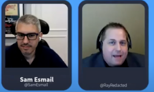 Favorite pandemic memory:90 min webinar ending in an "AMA" interview w/ Sam Esmail  @samesmail, the creator, writer, & executive producer "Mr. Robot"  @whoismrrobot. We talked about hacking. Maybe we could do it again for  @DEFCON 29"Please, tell me you are seeing this, too."  https://twitter.com/Erinfosec/status/1386528558307155970