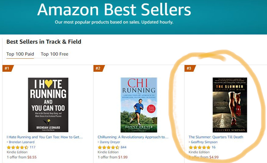 THE SLUMMER hits #3 on Amazon best seller ranking! Check out the newest #RunningNovel with 4.9 Stars.
-
#running #trackandfield #crosscountry #runningmotivation #fitness #5km #marathon #triathlon #usatf #trailrunning #rungoals #athletics #olympics #motivation #runhappy #run