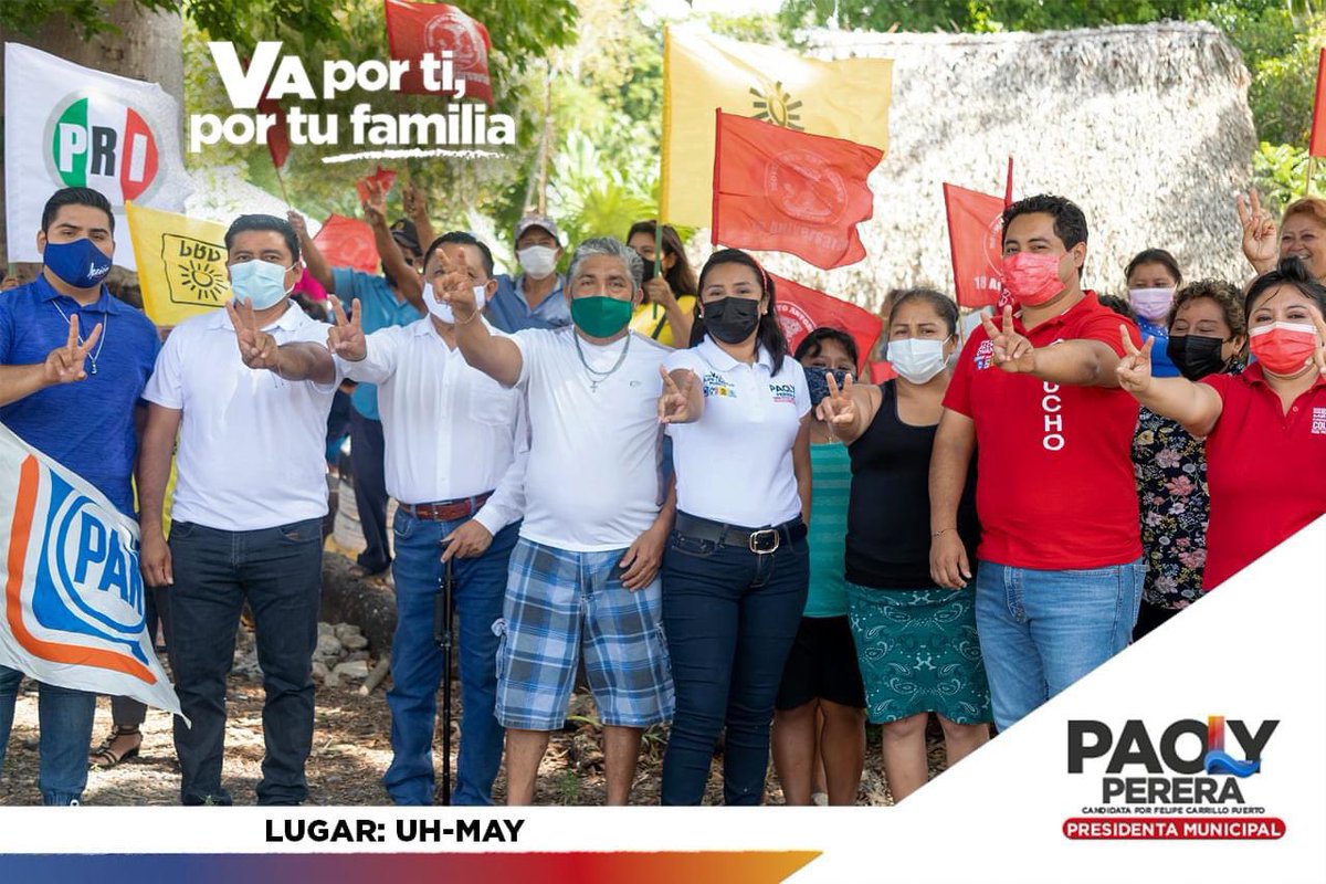 Los recorridos por las comunidades de mi bello municipio continuan porque es necesario llegar a cada rincón y escuchar todas y cada una de las necesidades. #VaPorFelipeCarrilloPuerto