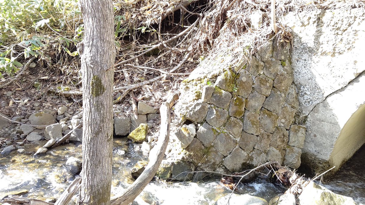 Makoto Shirasaki どちらも 豊平川のこの辺りに多い 土石流を起こす 要監視の極悪な沢だが 上流側はかなりの大規模砂防工事がされているので まだ牙を抜かれている方だ 川が最接近する所でも 流量の多い滝の沢川の方が明らかに土砂の運搬 堆積量が