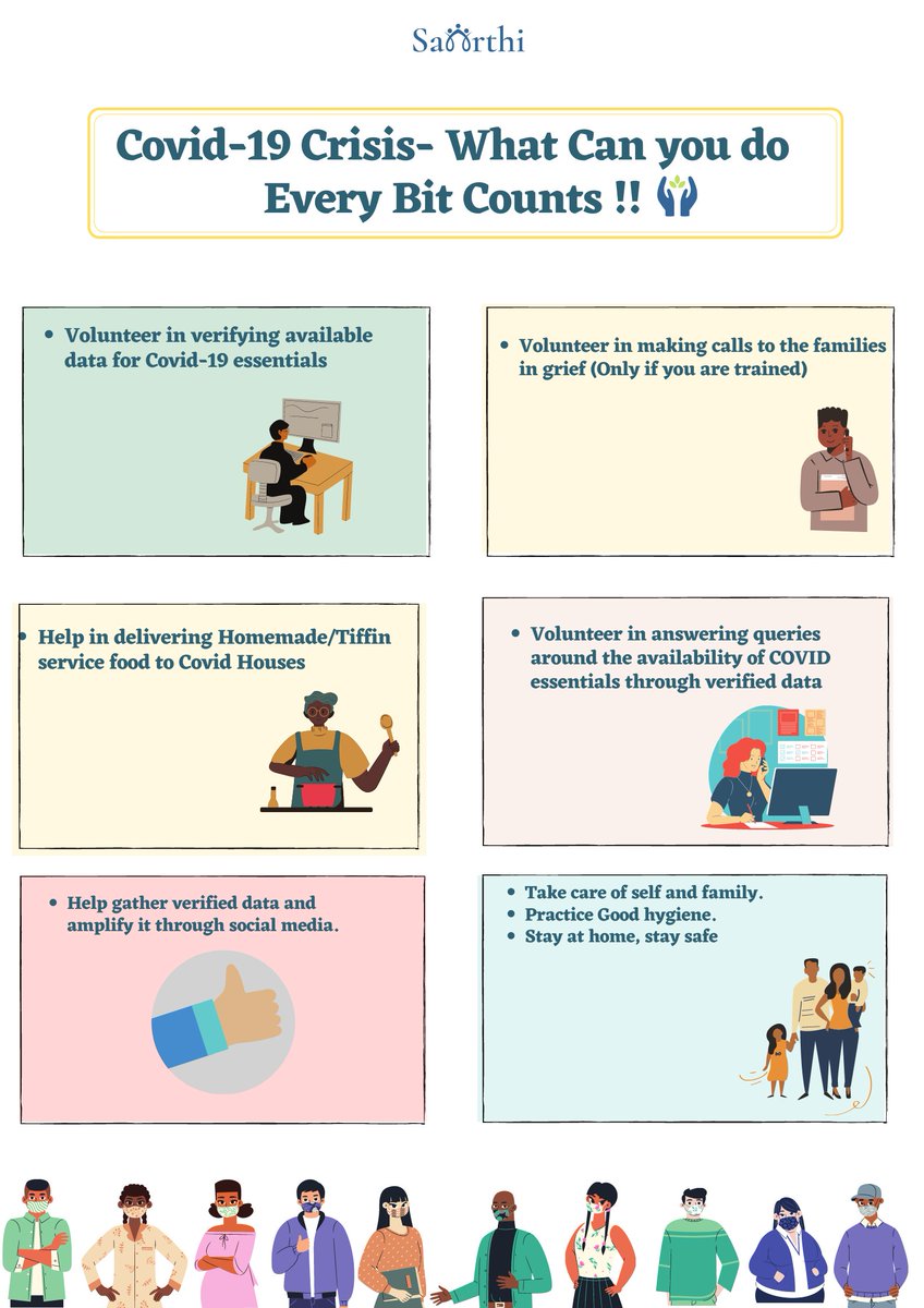 The times are troubled. Wondering what can you do to help while staying at home. Try these things. Reach out to us if you are looking for registering as a volunteer. Together we can ! 
#StayHomeStaySafe