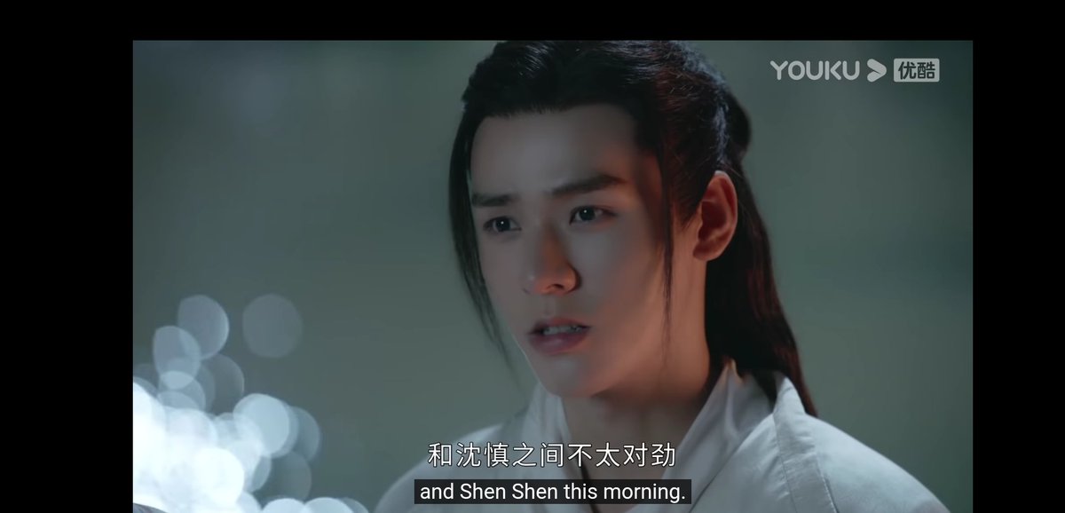  #shlengsubs oops keep forgetting to use my tag sorry I'm trying to multitaskthis sentence is missing a little bit"earlier in the day/during the day I felt like something wasn't quite right between aolaizi and shen shen."