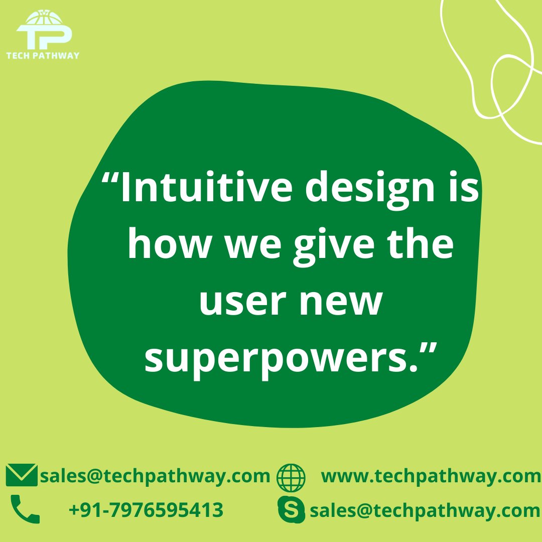 techpathwayit's tweet image. “Intuitive design is how we give the user new superpower”

#developwebsite #developer #developandroidapps #developiosapp #websitedevelopment #mobileappdevelopment #iosdevelopment #phpdeveloper #hirephpdeveloper #hirewebdeveloper #webdesigncompany #webdevelopmentcompany
