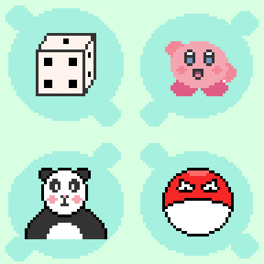 mafaulda1's tweet photo. A #set of #ThingsThatRoll for @Pixel_Dailies 

#pixel_dailies #dotpict https://t.co/1osVC8rHhv