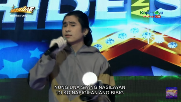 ViceGandaorg's tweet photo. itsShowtimeNa: #ShowtimeFUNtry Tuesday kantahan with our Celebrity Singer for HIDE & SING na si CJ Navato! https://t.co/d52FHe8FE3