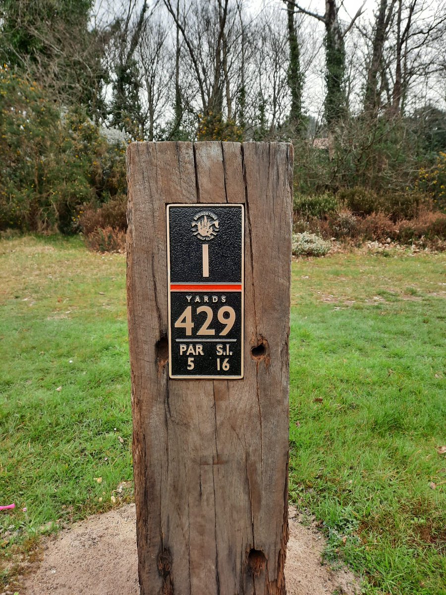 This was a great project to be a part of at <a href="/broadstonegc/">Broadstone Golf Club</a>, all unstained wood frames, rustic sleepers, bronze mowovers and engraved tee markers. These are like a fine wine and will just get better with age. <a href="/eaglegolfuk/">EAGLE</a>